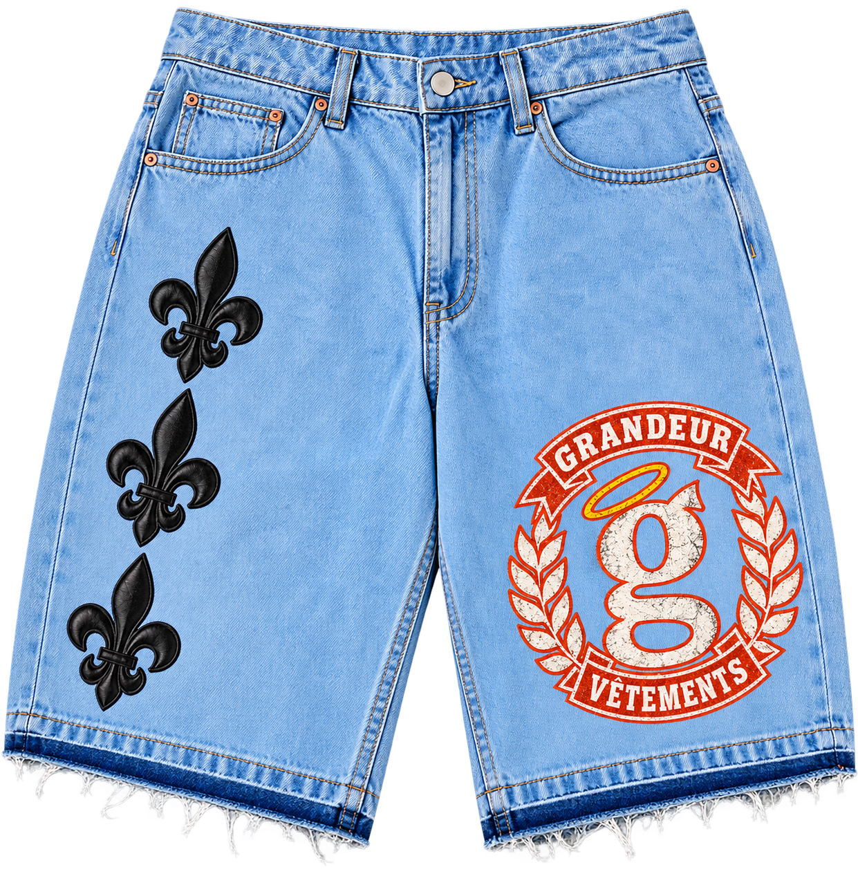 G patch baggy shorts